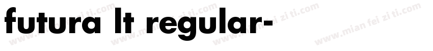 futura lt regular字体转换